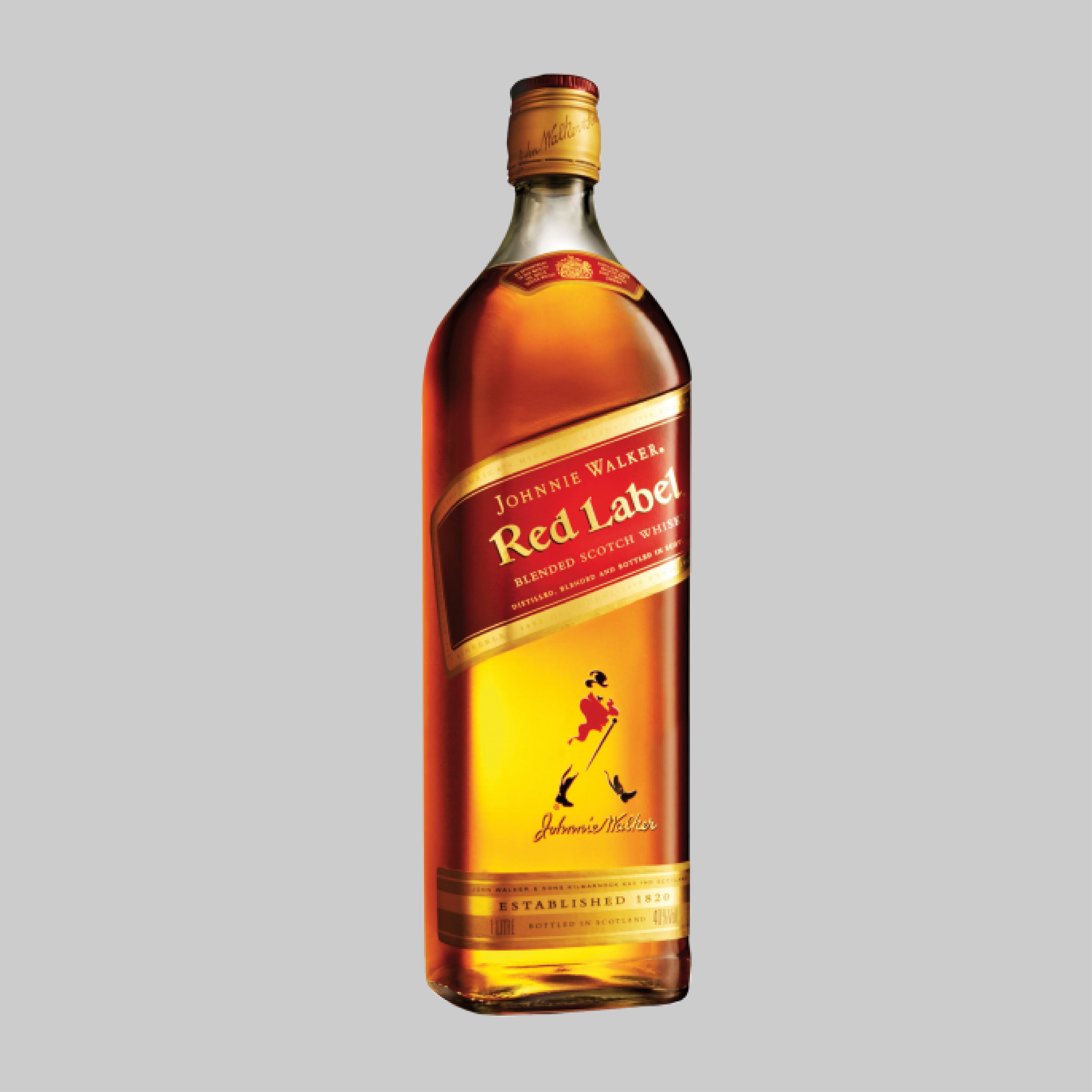 Johnnie Walker Red Label Blended Scotch Whisky 1000ml 40.0% - Time2Drink